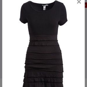 Black Ruffle Bottom Dress- S - NWT